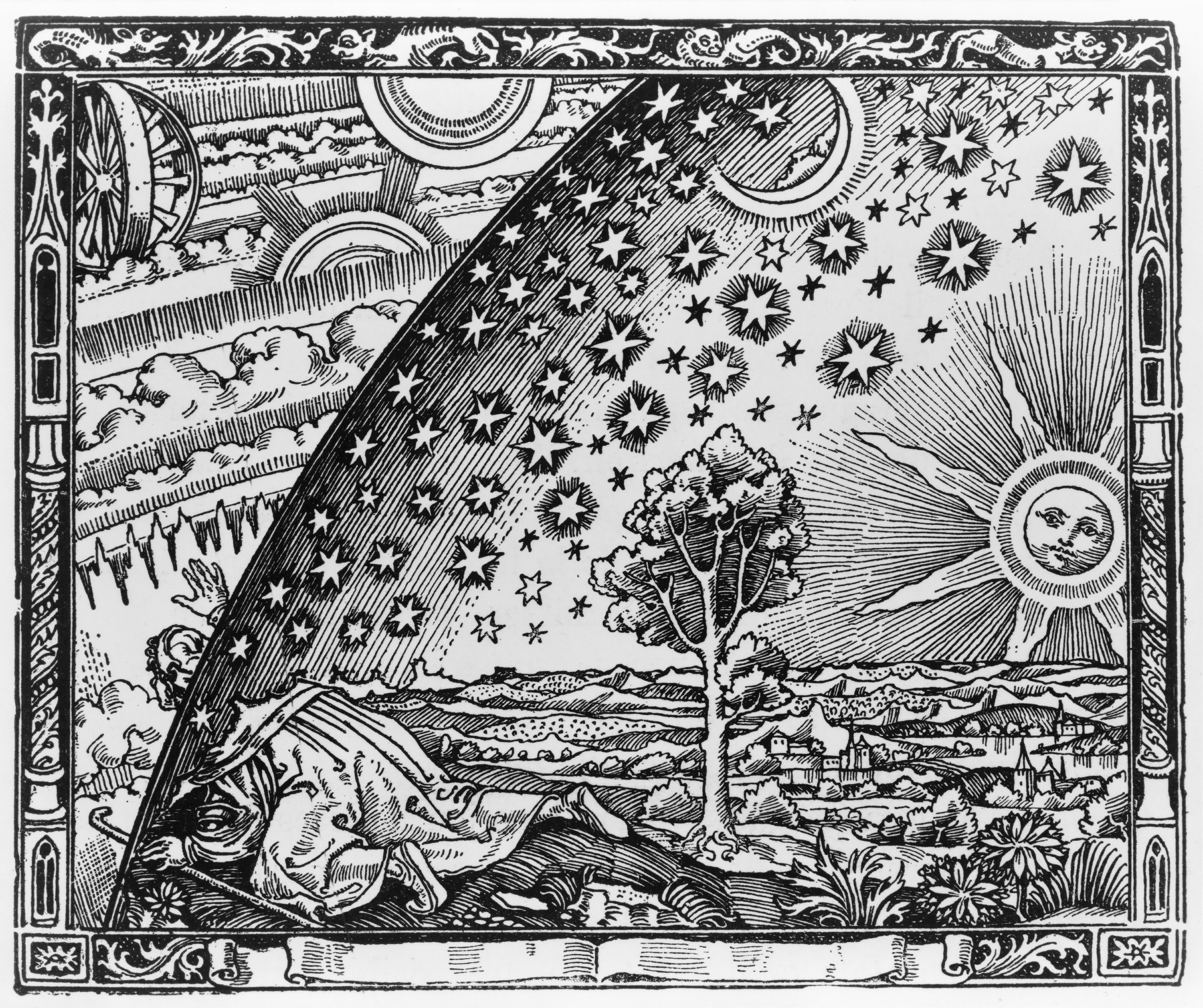 «Un missionaire du Moyen Âge raconte qu’il avait trouvé le point où le ciel et la Terre se touchent», Flammarion